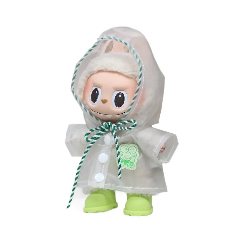 17cm Labubu Raincoat and welly Boots