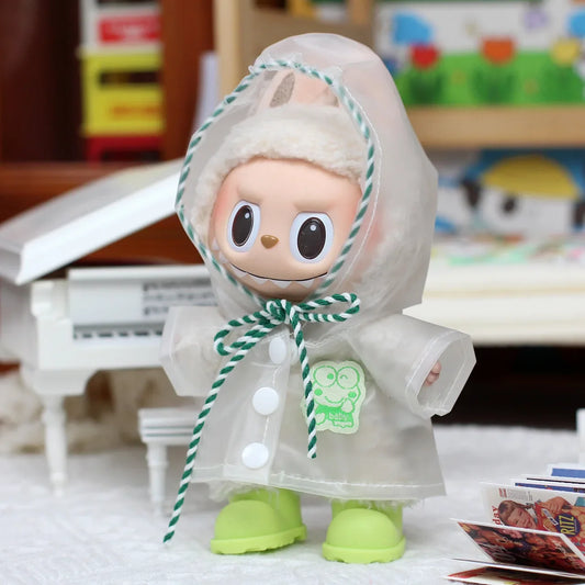 17cm Labubu Raincoat and welly Boots