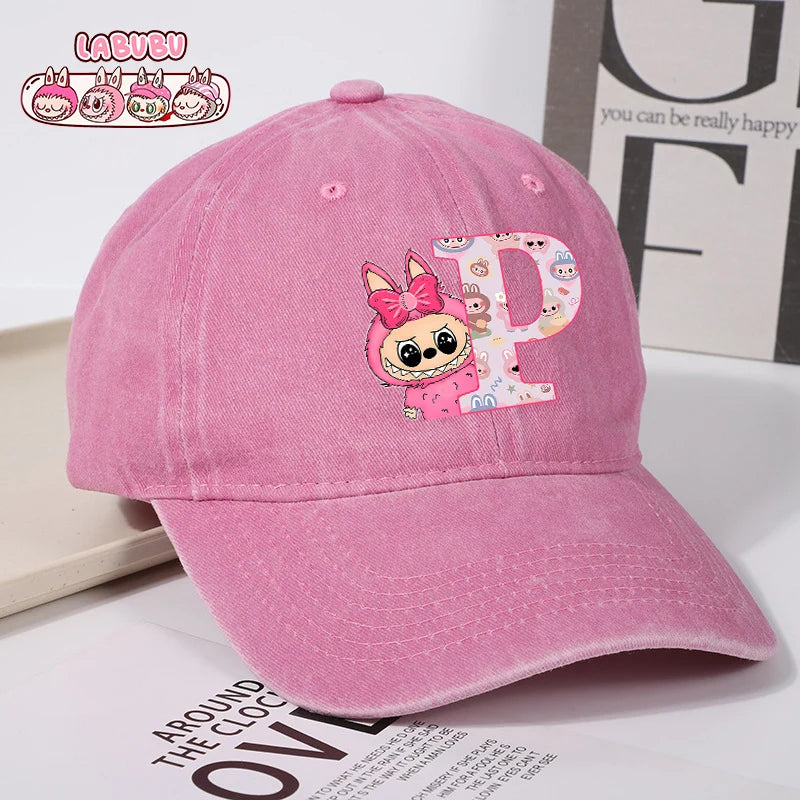 Labubu Baseball Cap – Custom Letter A–Z Edition