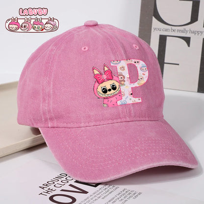 Labubu Baseball Cap – Custom Letter A–Z Edition