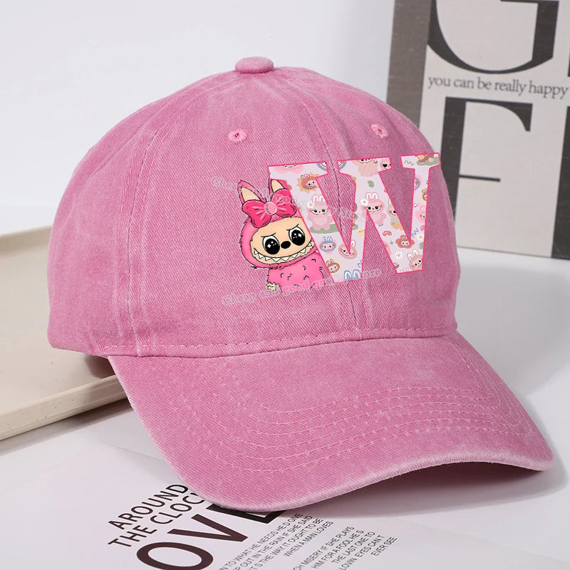 Labubu Baseball Cap – Custom Letter A–Z Edition