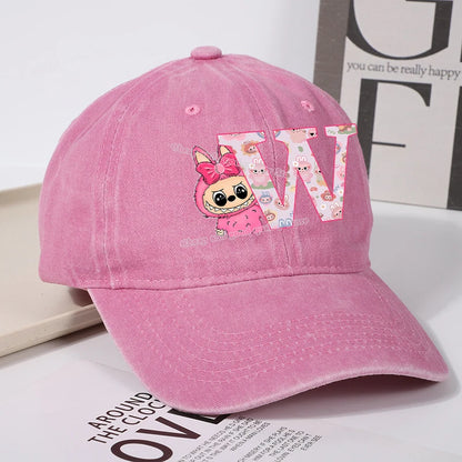 Labubu Baseball Cap – Custom Letter A–Z Edition