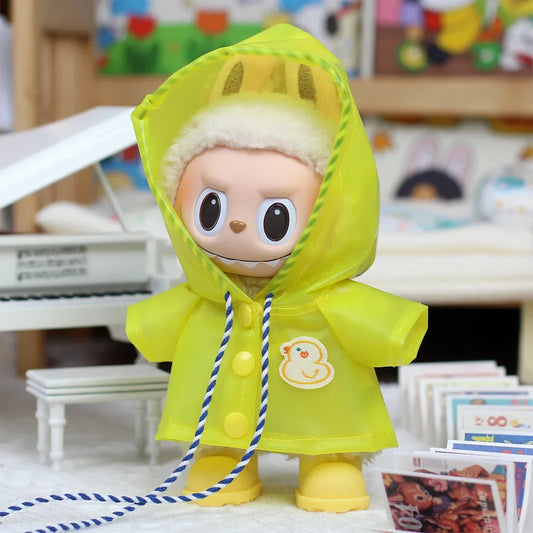 17cm Labubu Raincoat and welly Boots