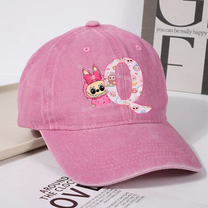 Labubu Baseball Cap – Custom Letter A–Z Edition