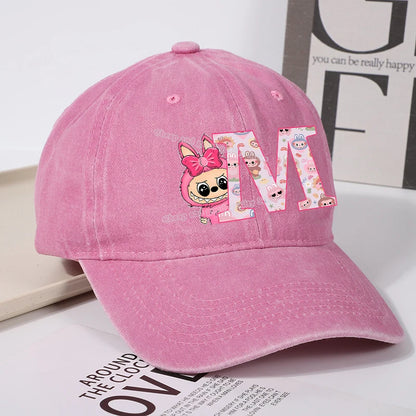 Labubu Baseball Cap – Custom Letter A–Z Edition