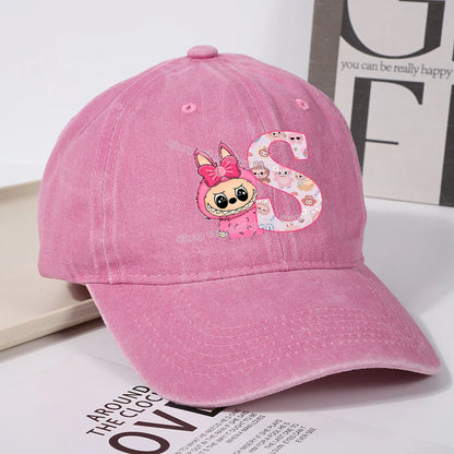 Labubu Baseball Cap – Custom Letter A–Z Edition