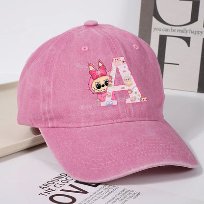 Labubu Baseball Cap – Custom Letter A–Z Edition