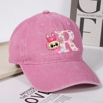 Labubu Baseball Cap – Custom Letter A–Z Edition