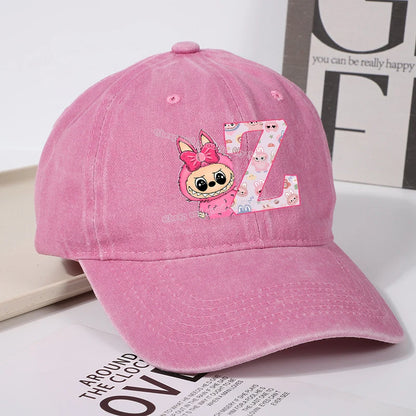 Labubu Baseball Cap – Custom Letter A–Z Edition