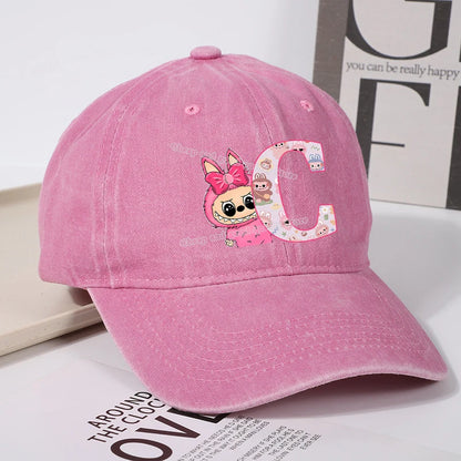 Labubu Baseball Cap – Custom Letter A–Z Edition