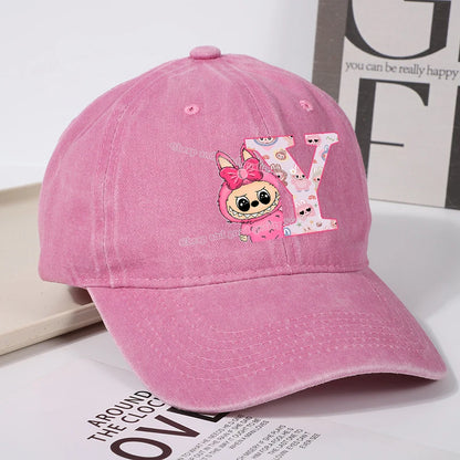 Labubu Baseball Cap – Custom Letter A–Z Edition
