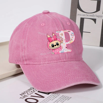 Labubu Baseball Cap – Custom Letter A–Z Edition