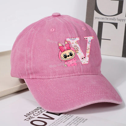 Labubu Baseball Cap – Custom Letter A–Z Edition